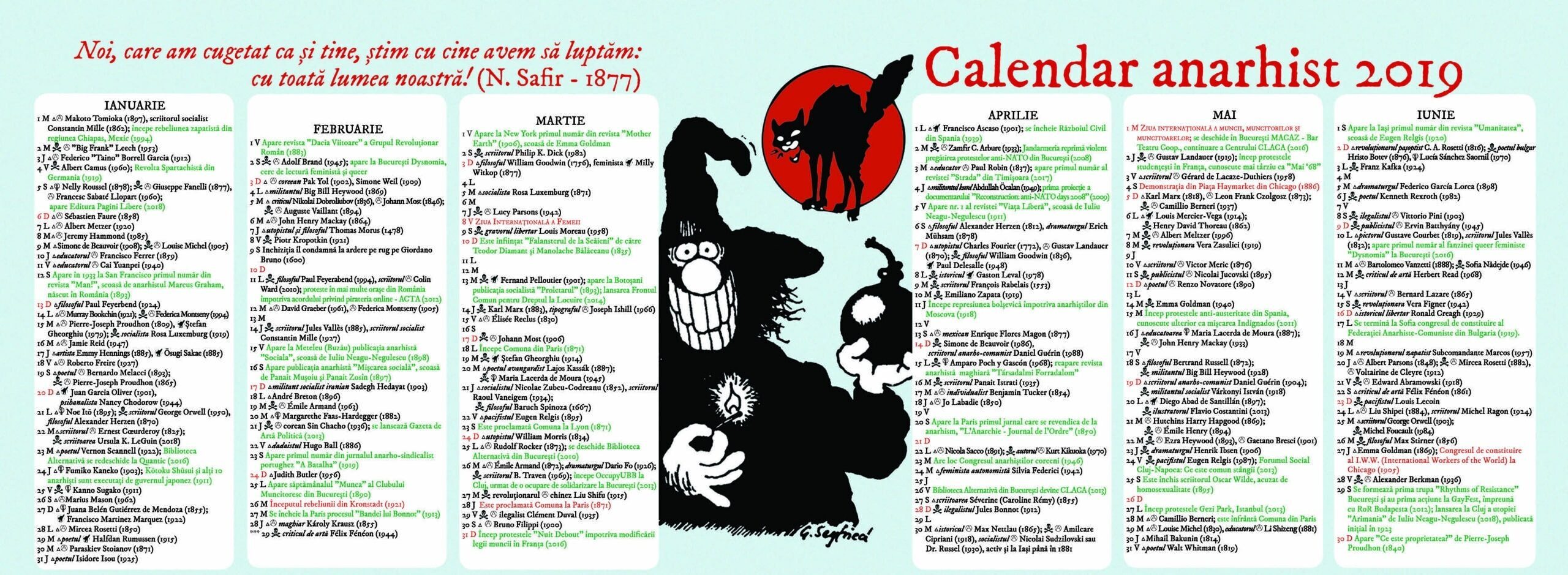 Calendar anarhist 2019